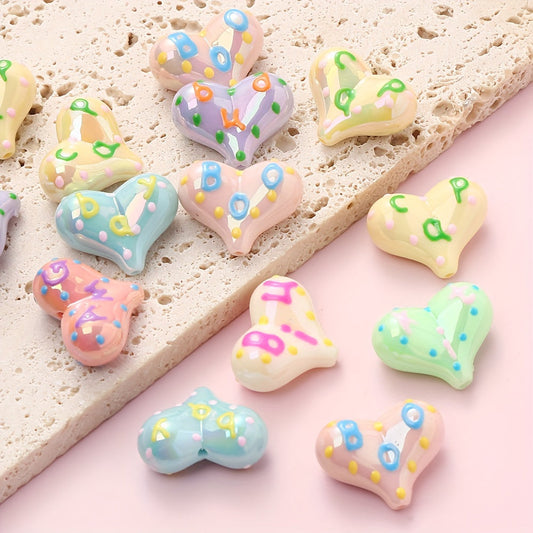 AB Love Letter Acrylic Beads