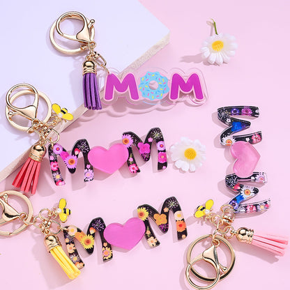 Golden Mom Bee Keychain Gift