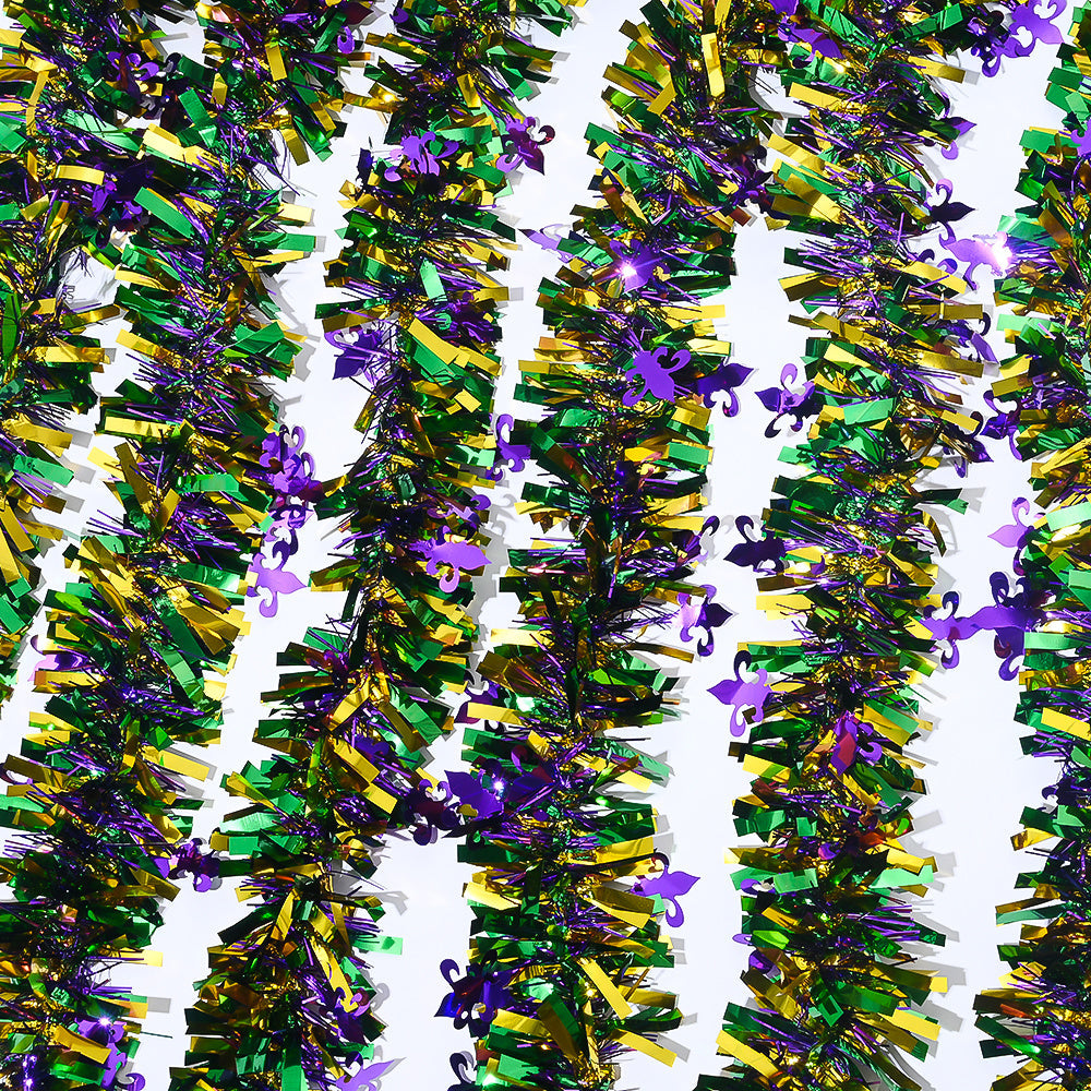 Mardi Gras Tinsel Garland