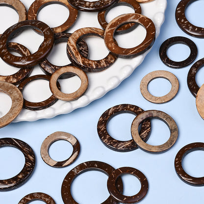 Natural Coconut Rondelle Spacer Beads