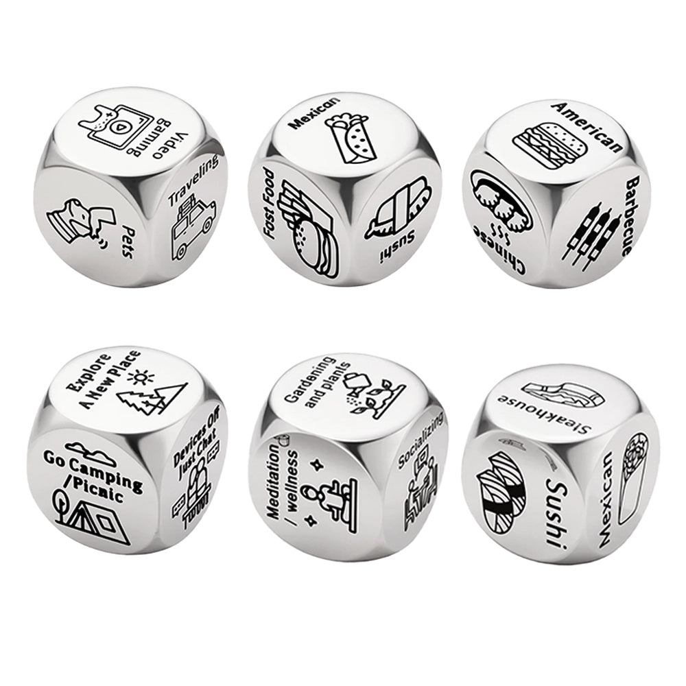 Stainless Steel Decision Dice Set