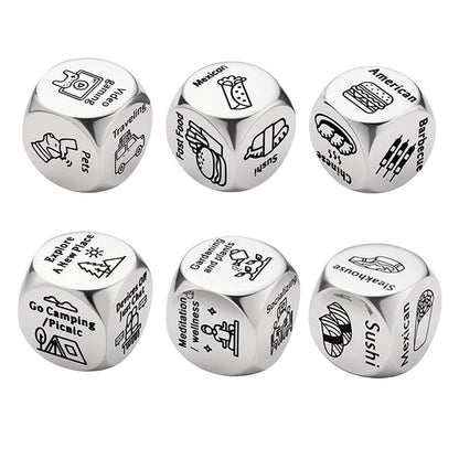 Stainless Steel Decision Dice Set