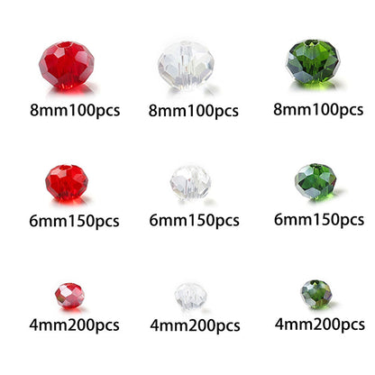 Mixed Christmas and Halloween Glass Bead Set