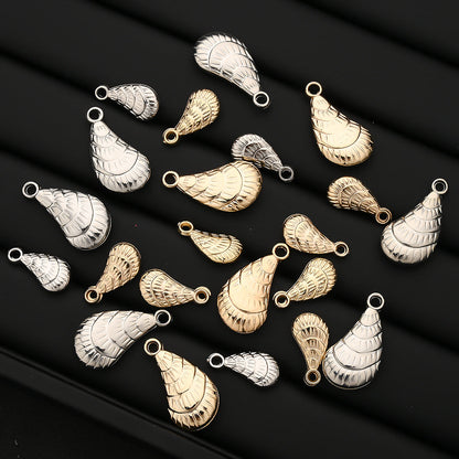 20/50PCS Gold & Silver CCB Seashell Pendant Charms
