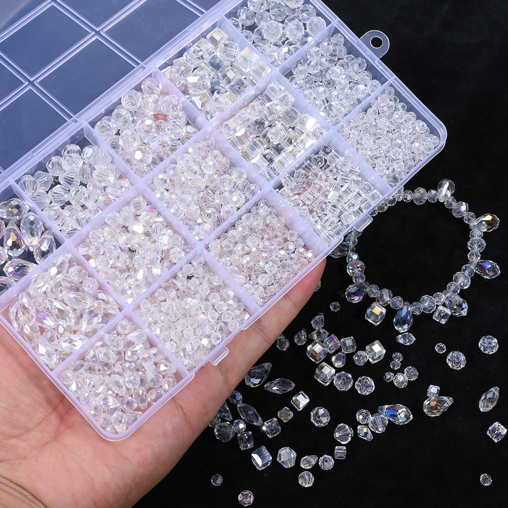 Clear Faceted Bead Assortment
