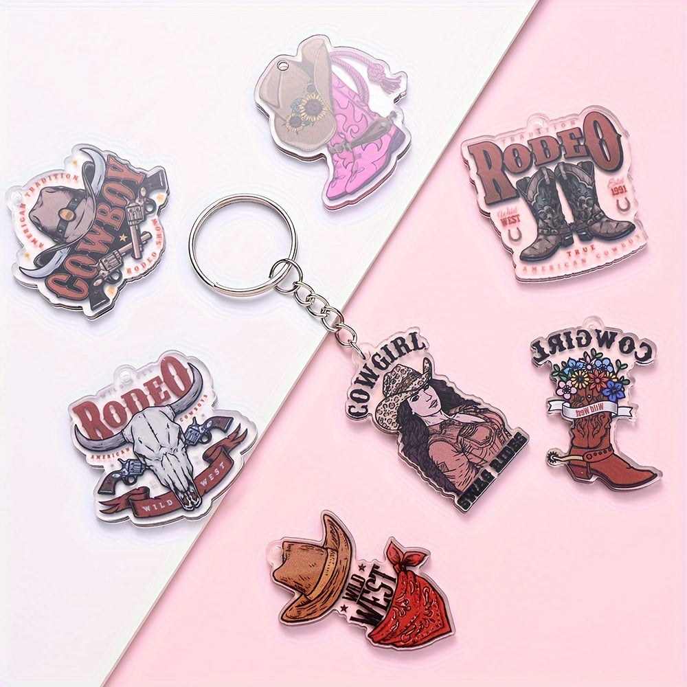 Cowboy Series Acrylic Charms