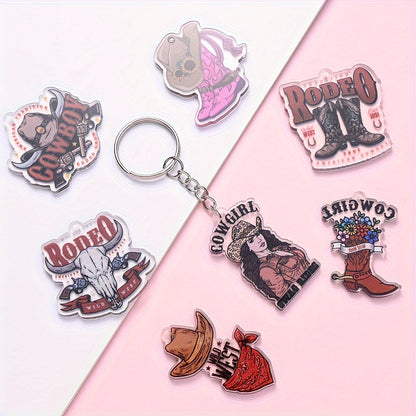 Cowboy Series Acrylic Charms