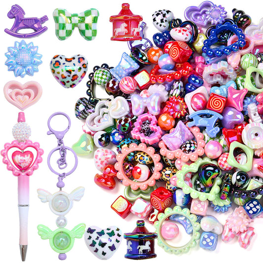 Vibrant Acrylic Spacer Beads