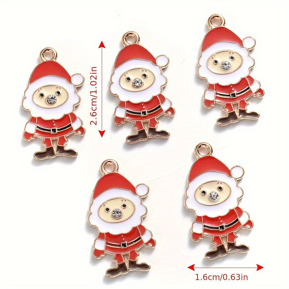 Mixed Metal Christmas Pendants