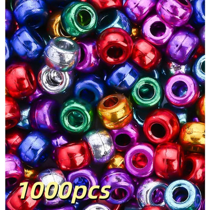 1000pcs/bag 6x9mm Colorful Resin Large Hole Beads