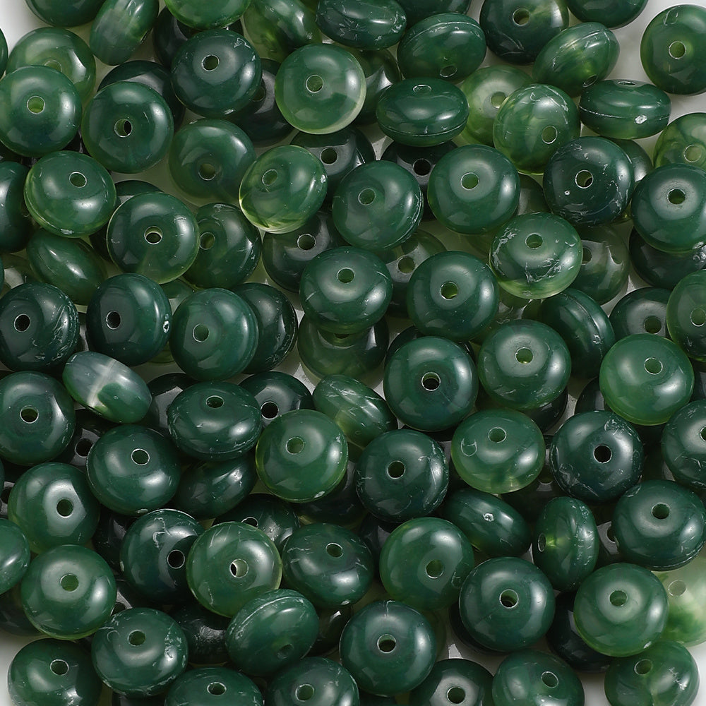 100-Piece 5x10 mm Acrylic Flat Spacer Beads