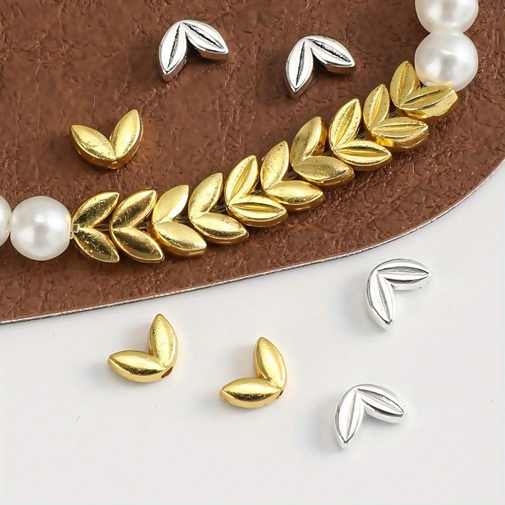 50pcs/set Antique Ear of Wheat Spacer Beads