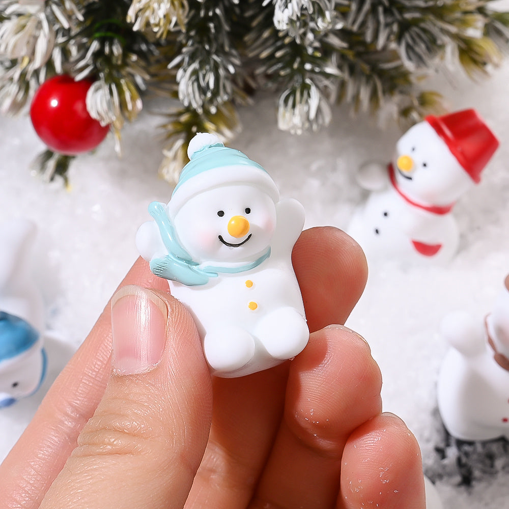Christmas Snowman Mini Decorative Statues