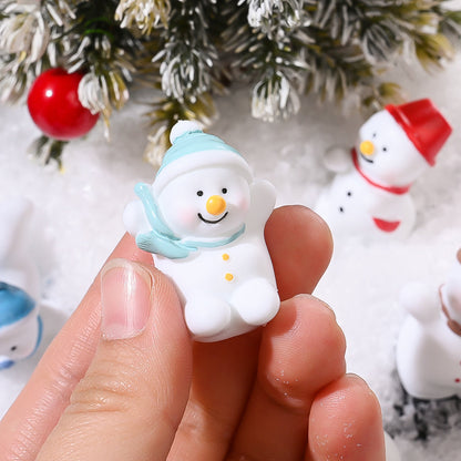 Christmas Snowman Mini Decorative Statues