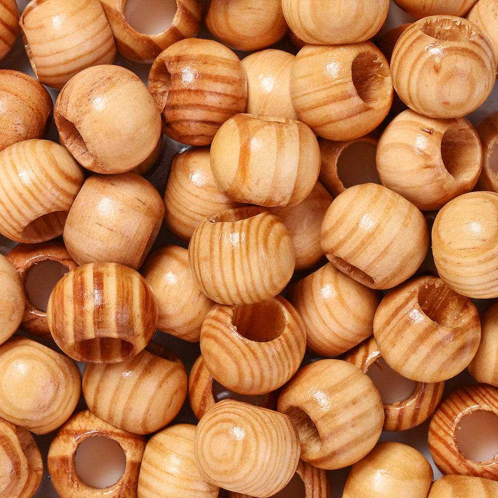 Long Unfinished Wooden Tube Beads