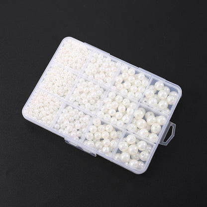 1100PCS Multi-Size Faux Pearl Bead Set