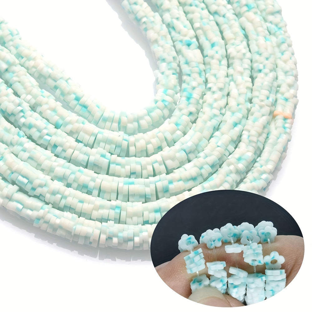 Flower Shape Polymer Clay Bead