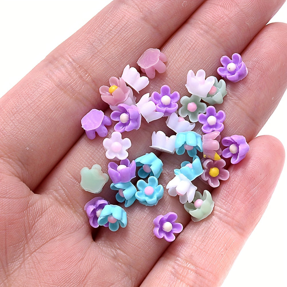 Cherry Blossom Resin Adhesive Beads