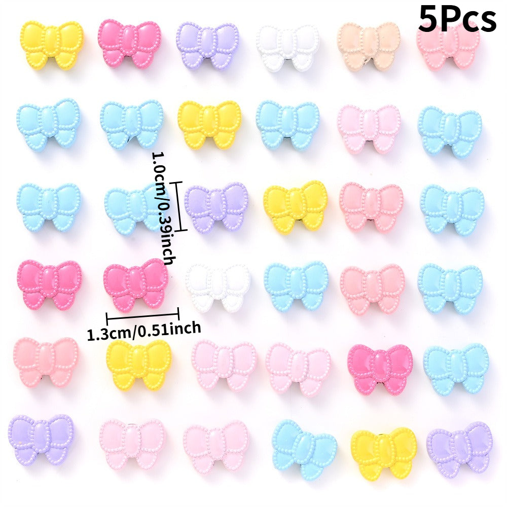 Heart Butterfly Bow Alloy Beads