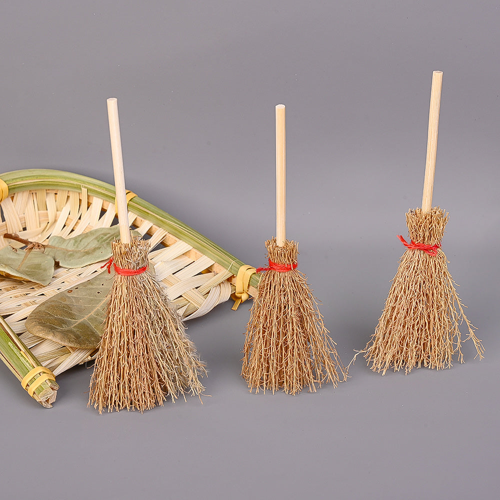 10 cm Brown Mini Broom Charms
