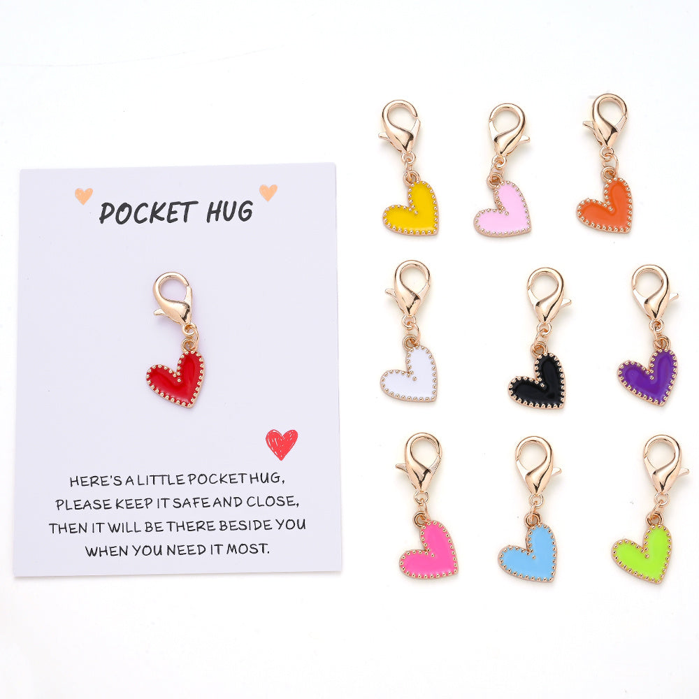 Heart Keychain with Thank You Card