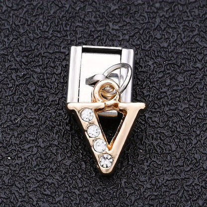 1PC Rhinestone A-Z Letter Modular Bracelet Charm Set