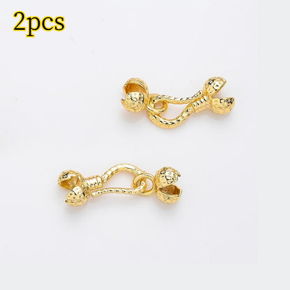 Gold Brass Fish Hook Clasps