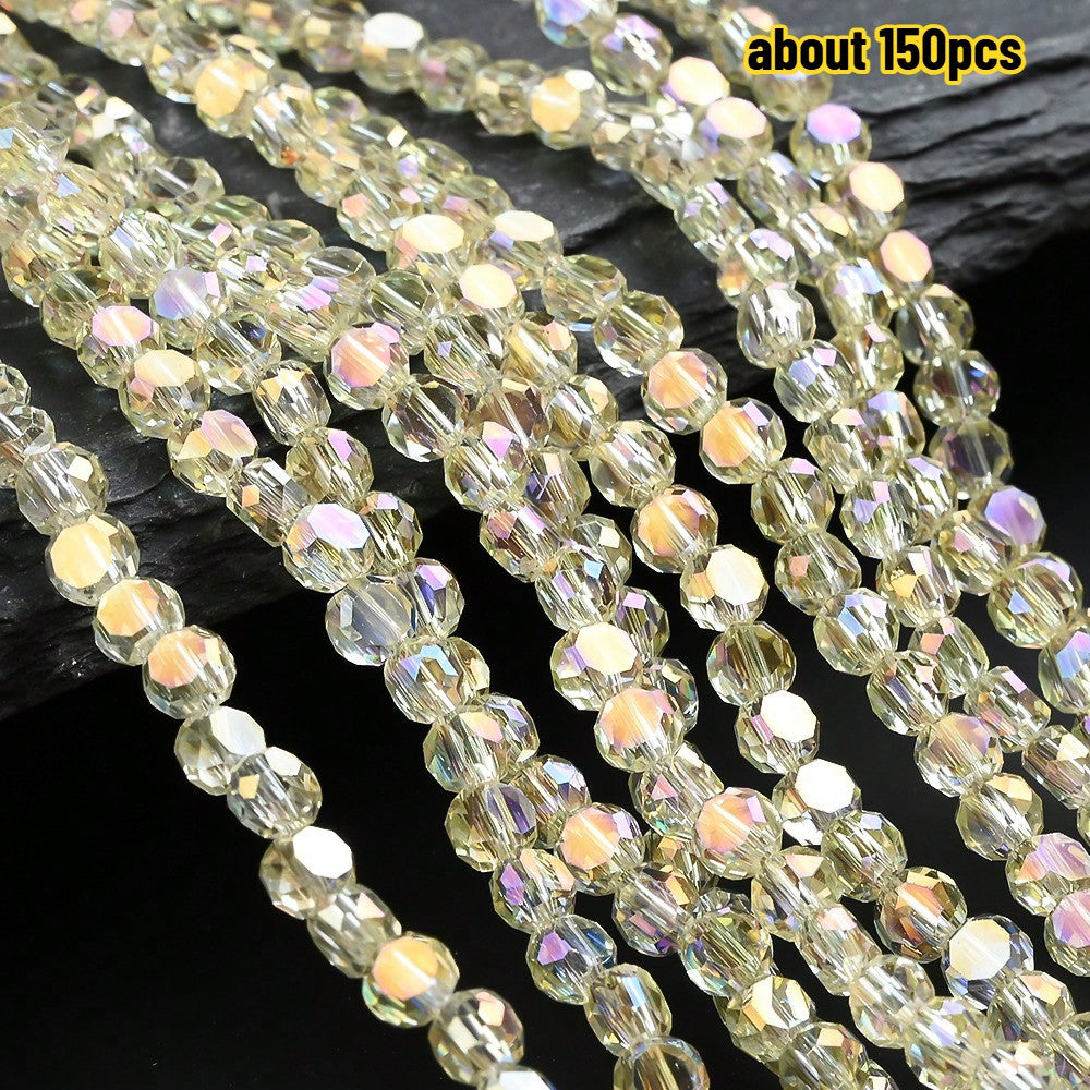 Multicolor AB Faceted Glass Beads