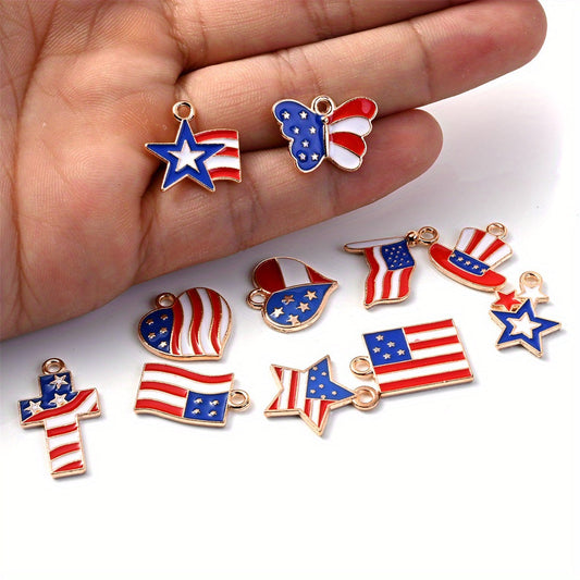 Independence Day Alloy Pendant Charms