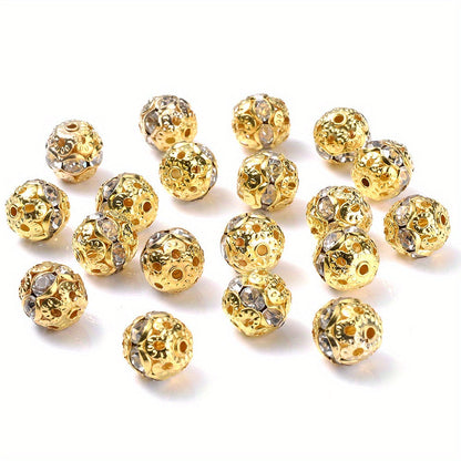 AB Rhinestone Ball Beads