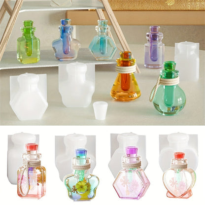 7-Piece Wishing Bottle Silicone Resin Molds Kit