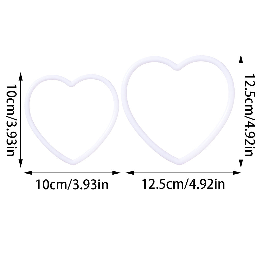 10PCS Heart-Shaped Decorative Pendant Set