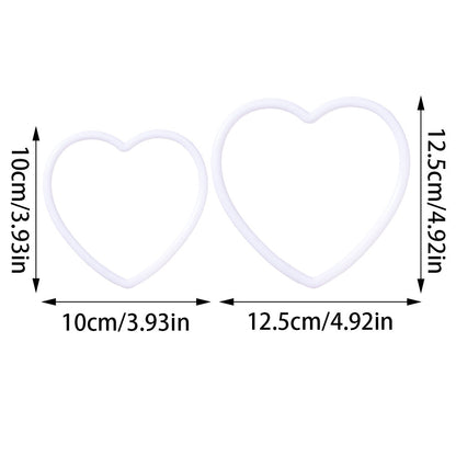 10PCS Heart-Shaped Decorative Pendant Set