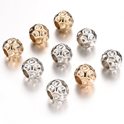 150pcs 10mm Electroplated CCB Round Beads