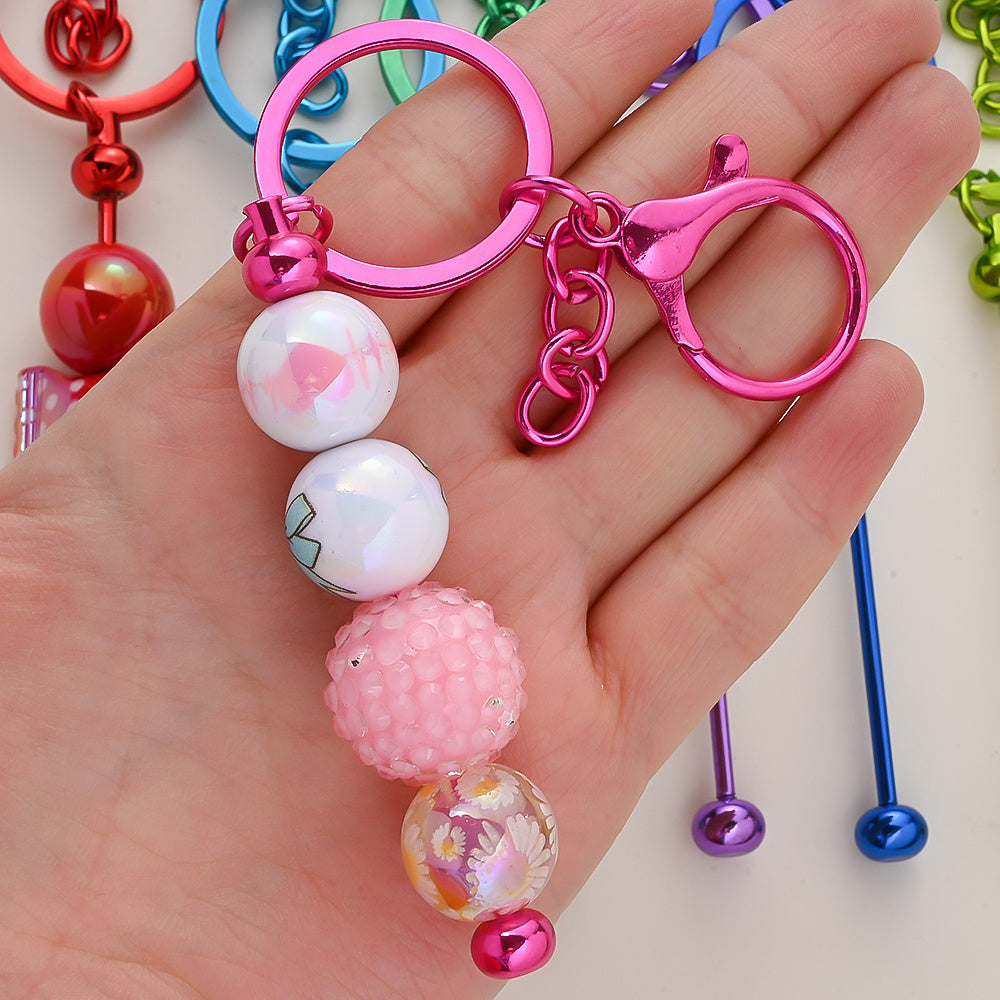 UV Metal Beadable Keychain Set
