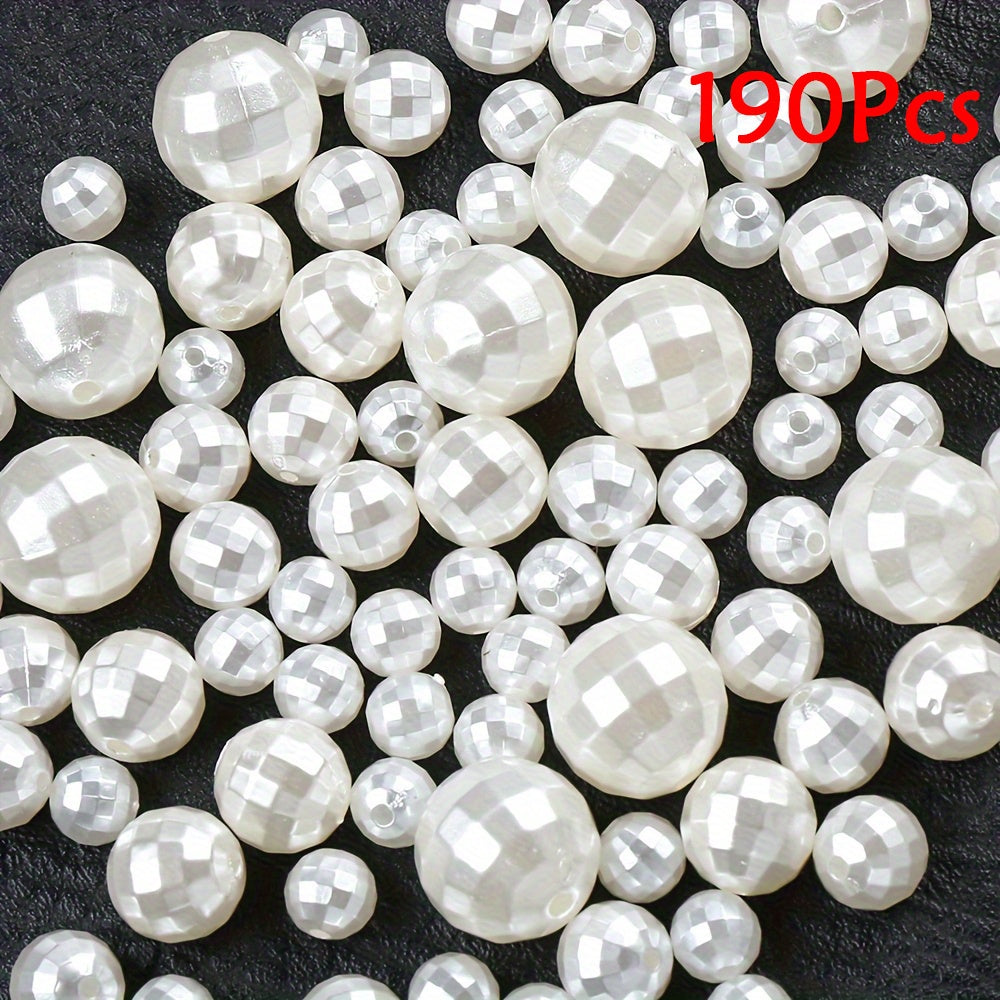 White Acrylic Ball Beads