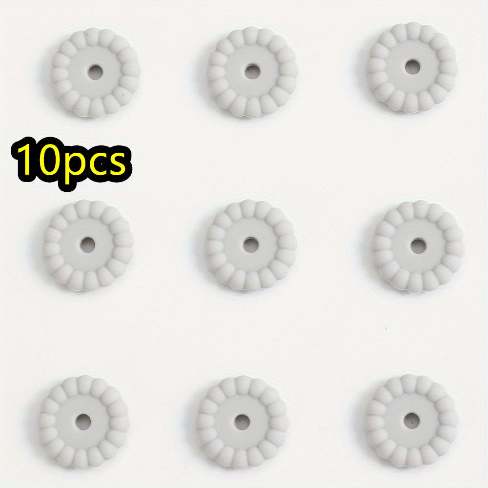10pcs/set 12/15mm Round Silicone Beads