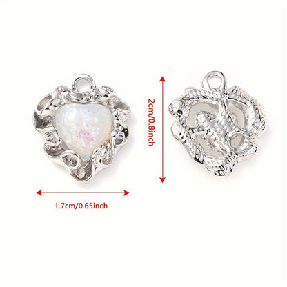 Heart Rhinestone Pendant Set