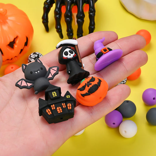 Halloween Silicone Focal Beads