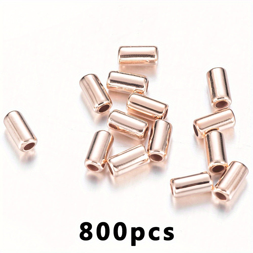 800pcs Multicolor Cylinder Tube Beads Loose Spacer CCB Beads