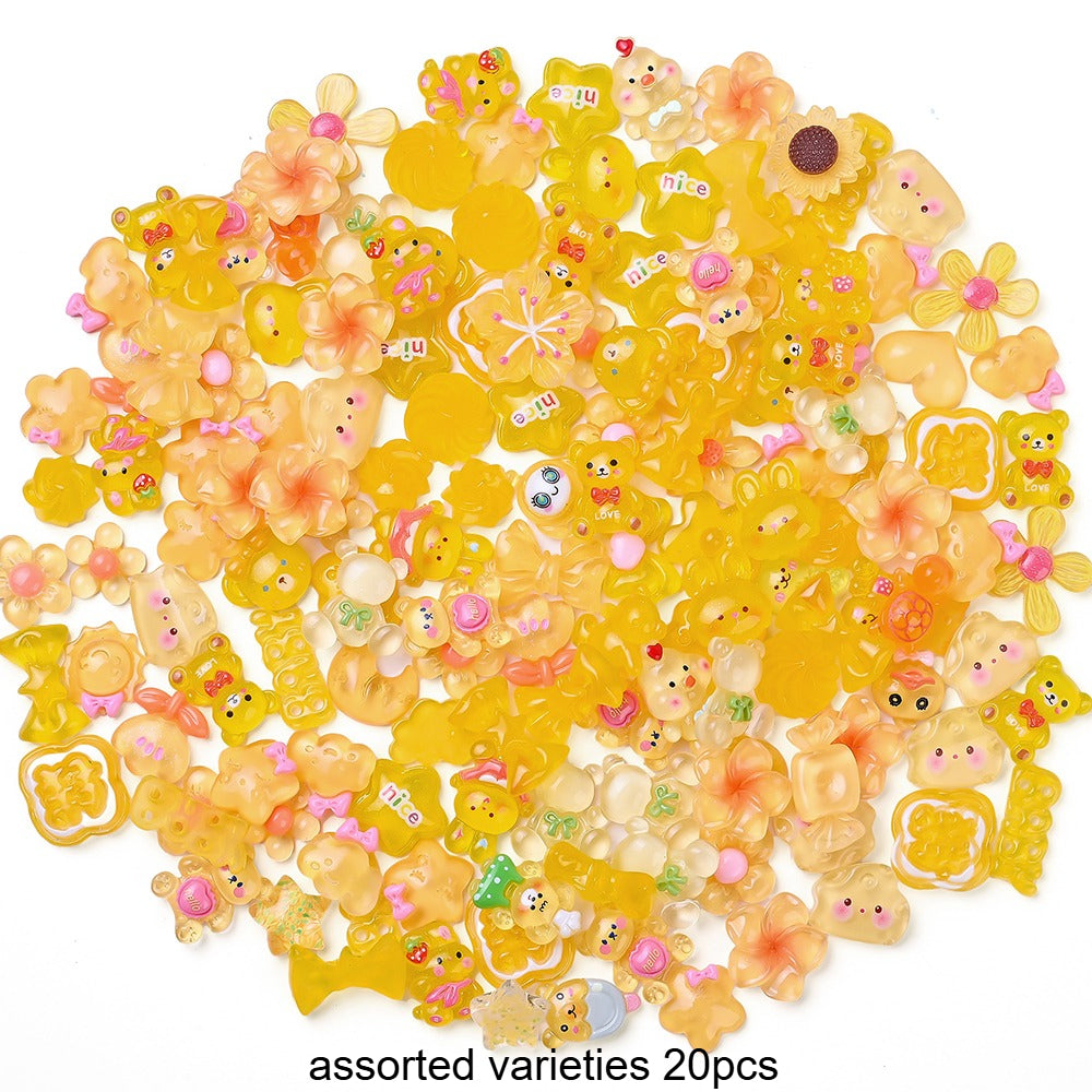Icy Animal & Flower Resin Beads