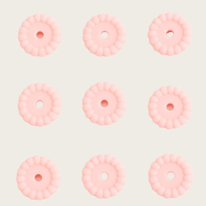 10pcs 12/15mm Silicone Disc Beads