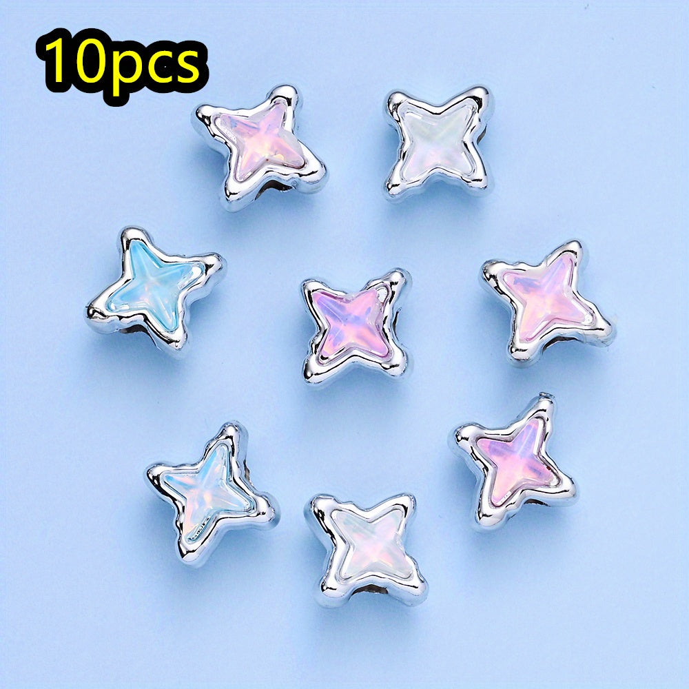 10pcs/set Mermaid Color CCB Beads