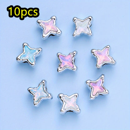 10pcs/set Mermaid Color CCB Beads