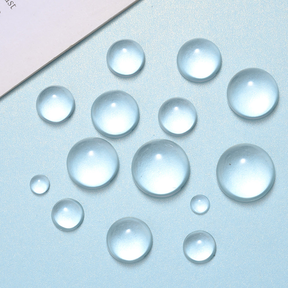 20/50PCS Transparent Dome Glass Cabochon Set
