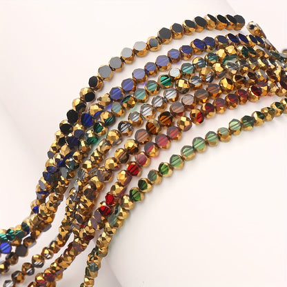 75PCS 4mm Wheel-Shaped Glass Bead Set