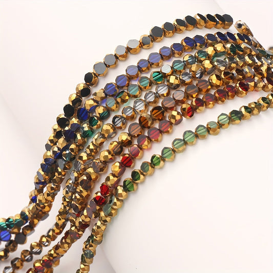 75PCS 4mm Wheel-Shaped Glass Bead Set