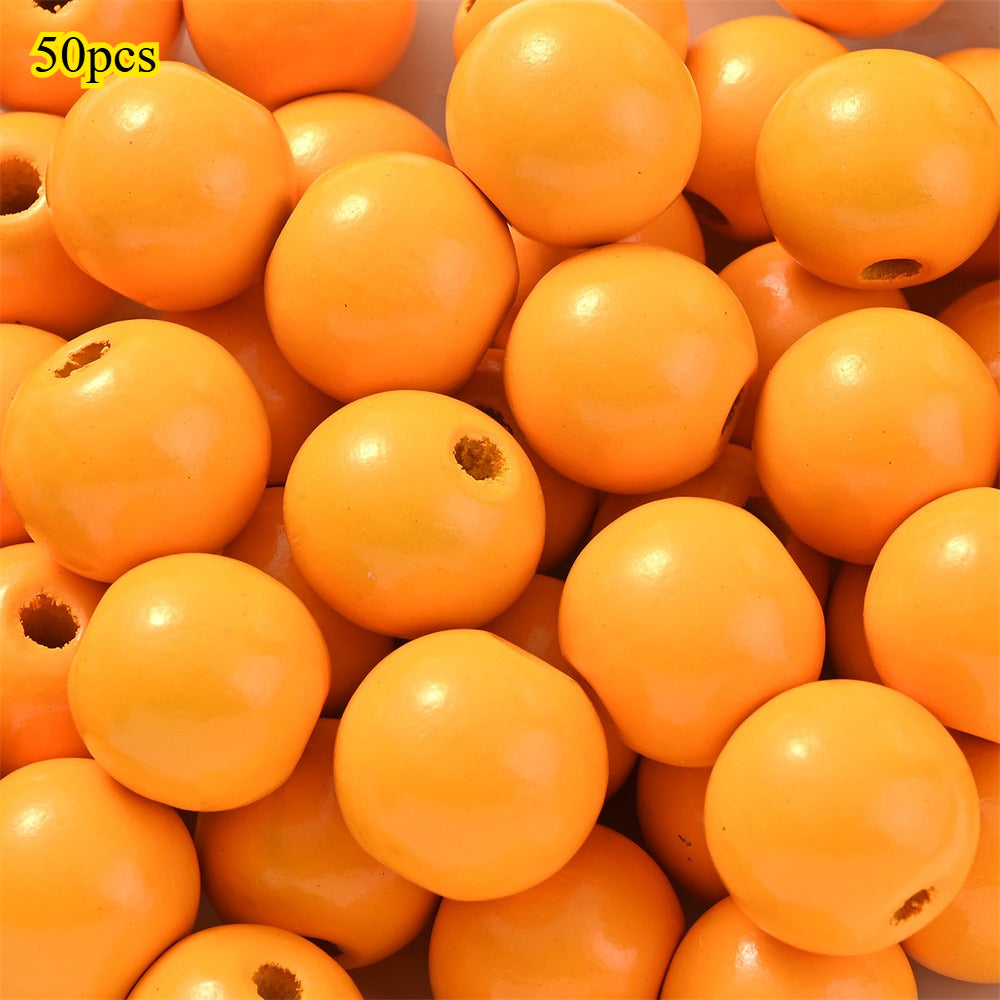 Dog-Themed Wooden Beads