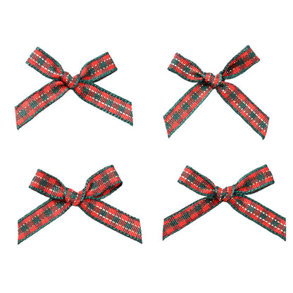 Christmas Plaid Bow Embellishments