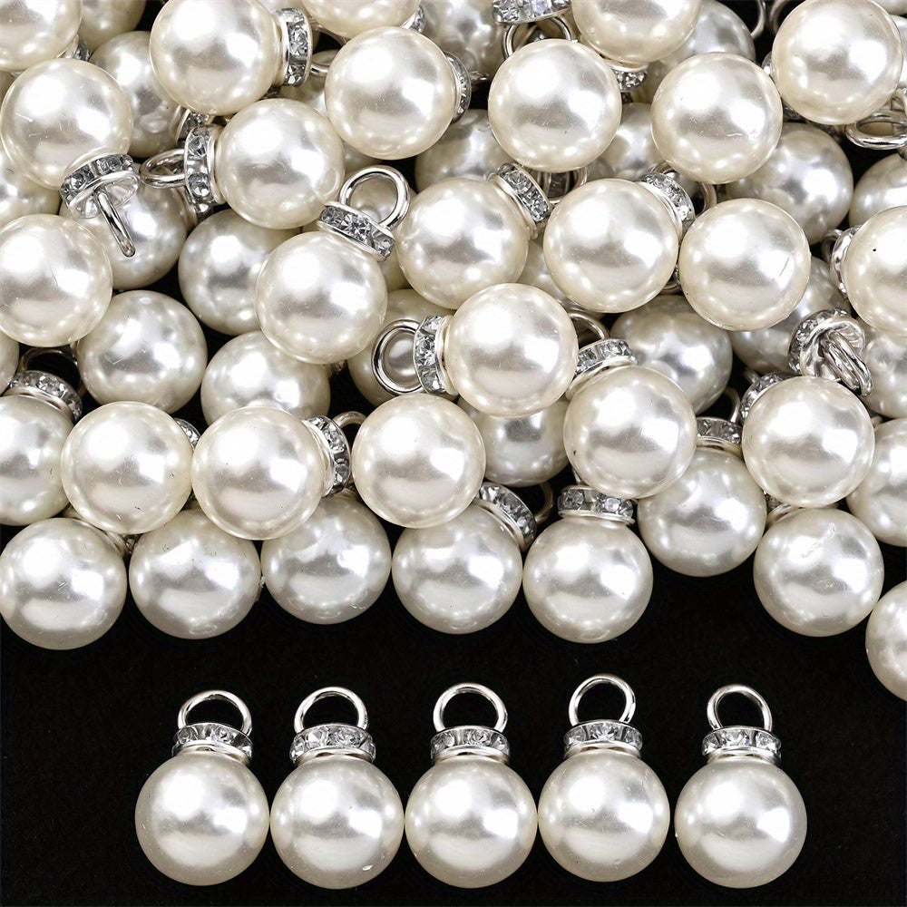 8/10/12/14/16 mm Acrylic Rhinestone Round Spacer Beads